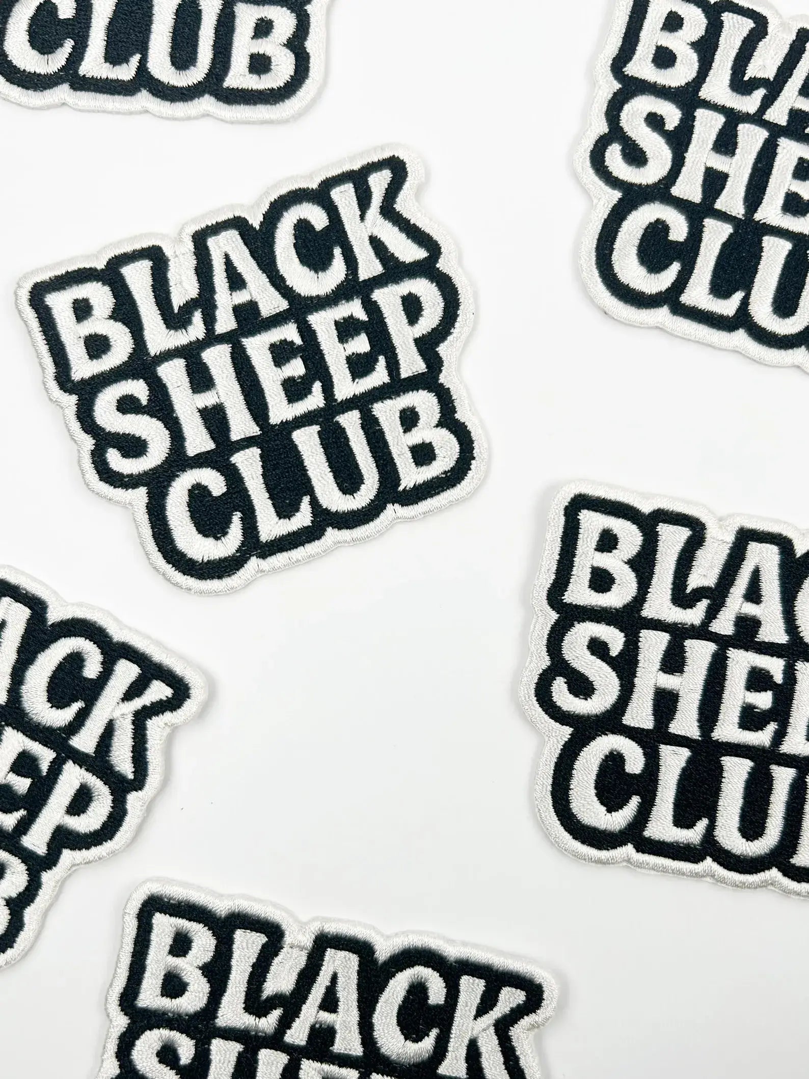 Black Sheep Club – Embroidered Iron On Patch Funny Family