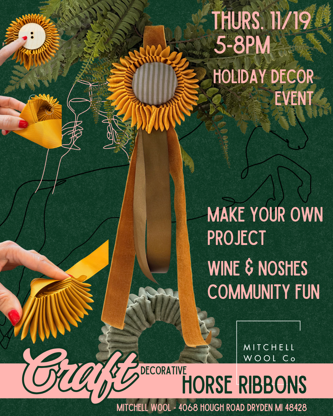 HORSE SHOW RIBBONS EVENT - NOVEMBER 19 - 5-8pm