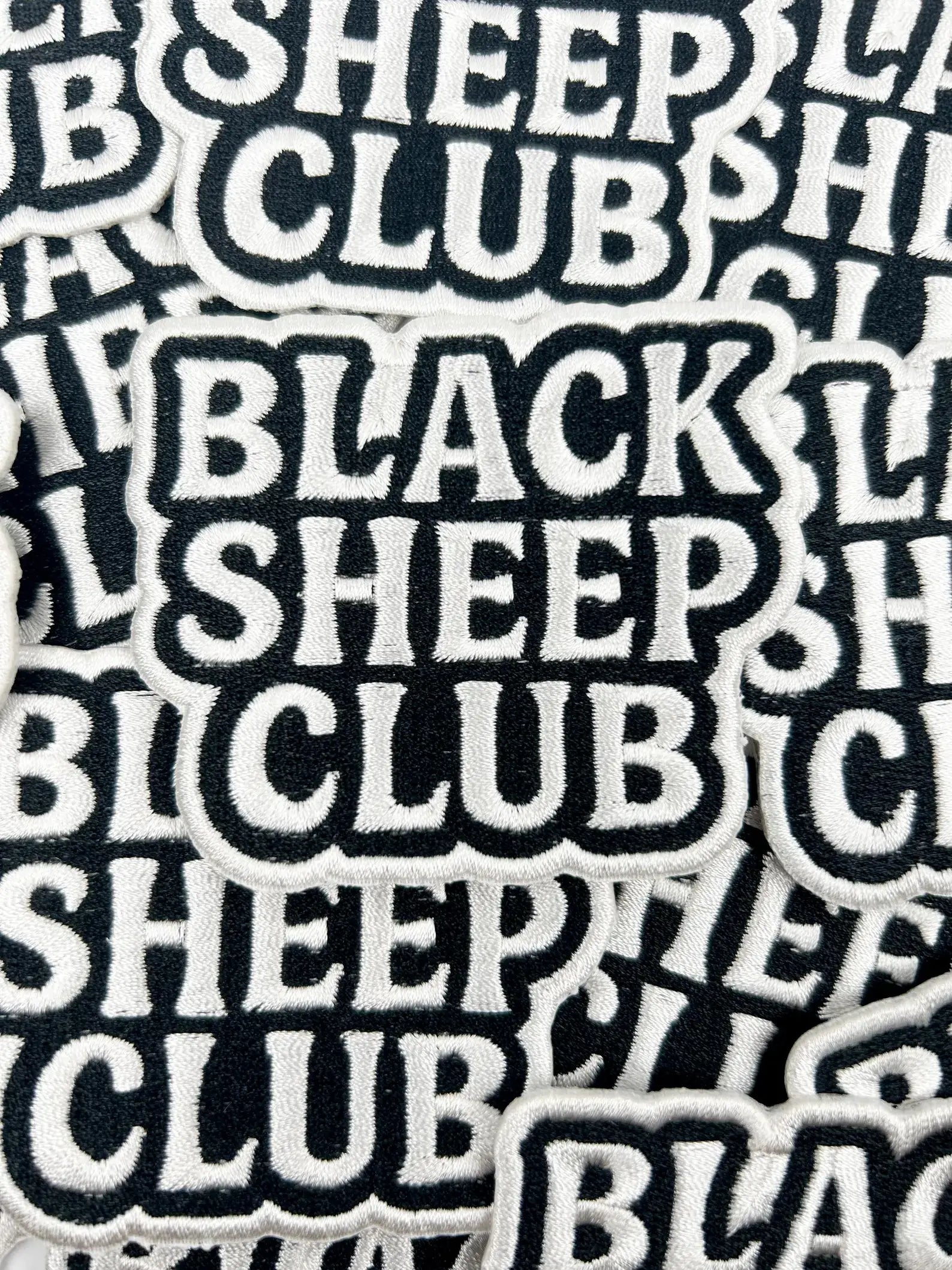 Black Sheep Club – Embroidered Iron On Patch Funny Family