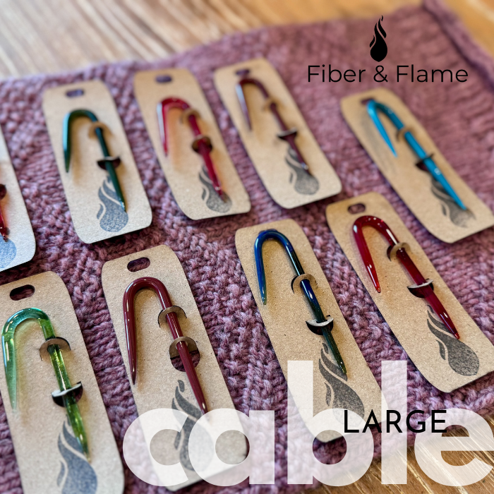 Cable Needles by Fiber and Flame