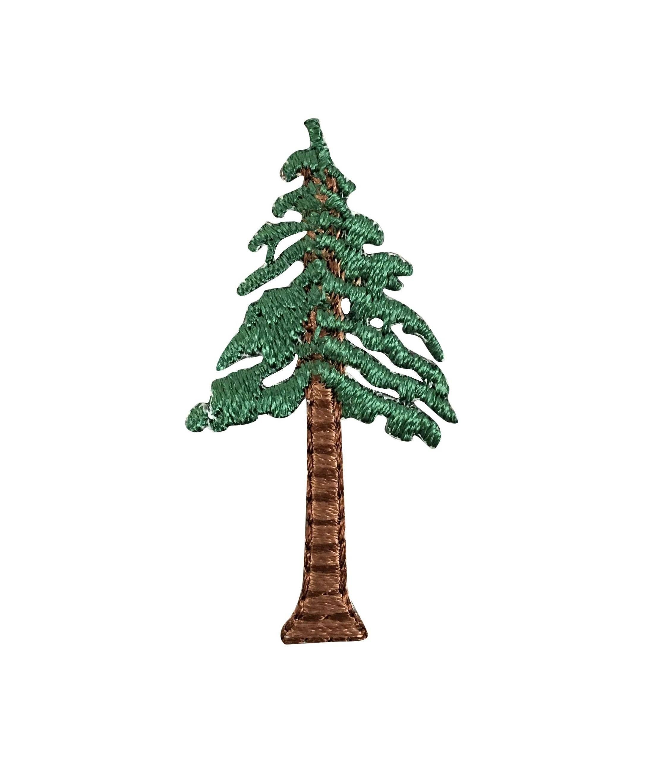 3" - Natural Pine Tree - Forest - Nature Iron on Patch