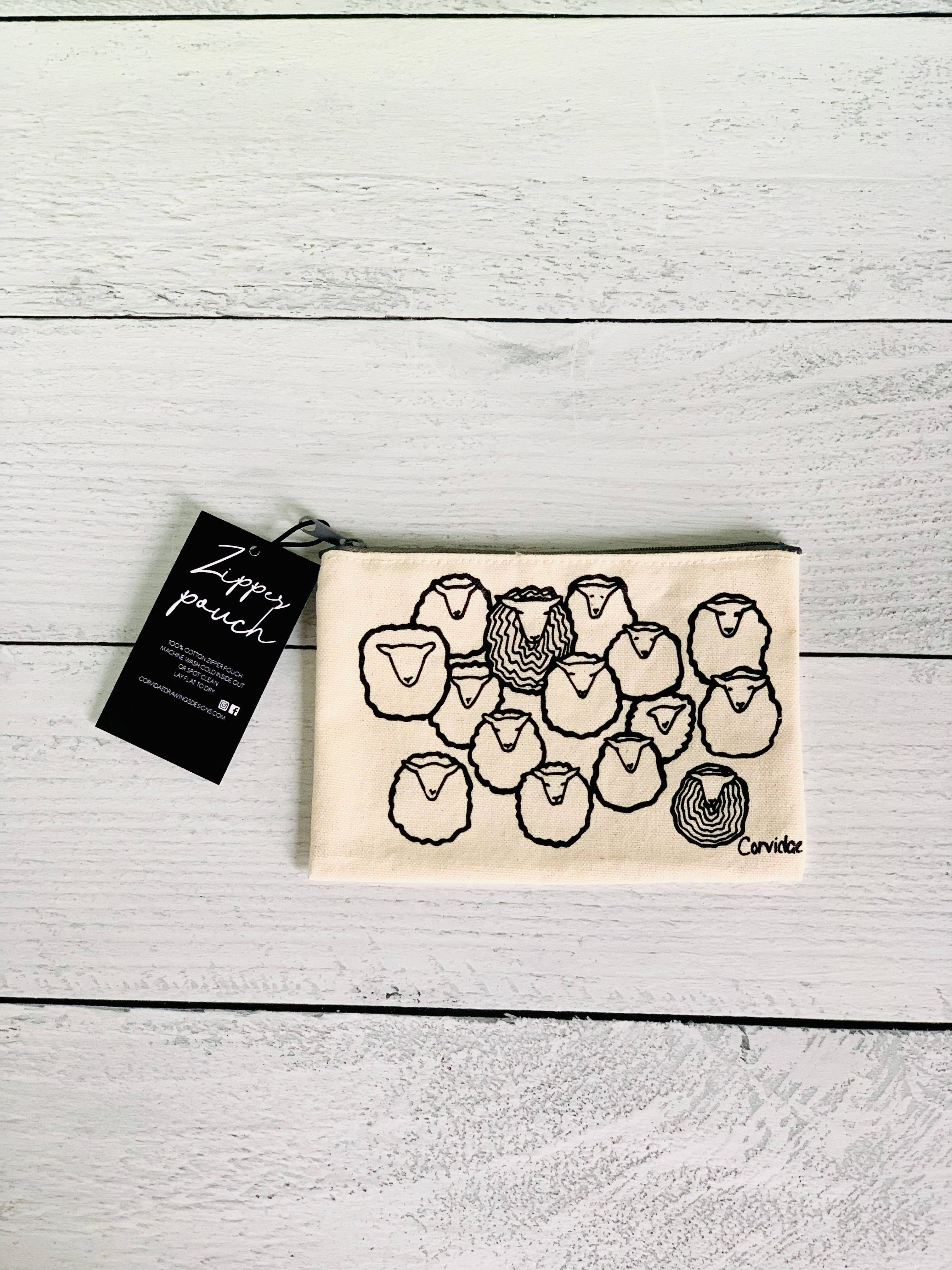 Sheep Herd Small Zipper Pouch