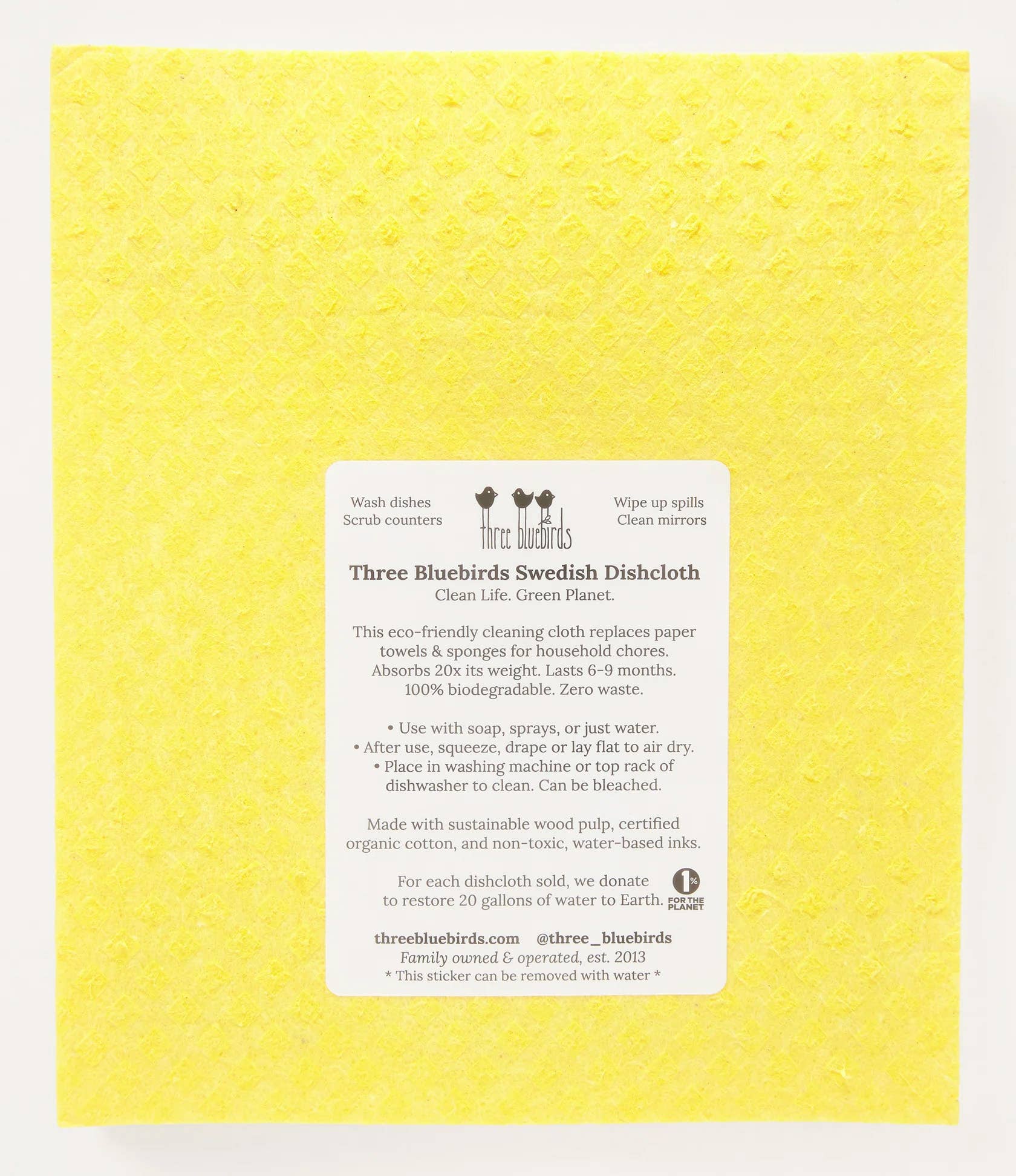 Carrots on Yellow Swedish Dishcloth