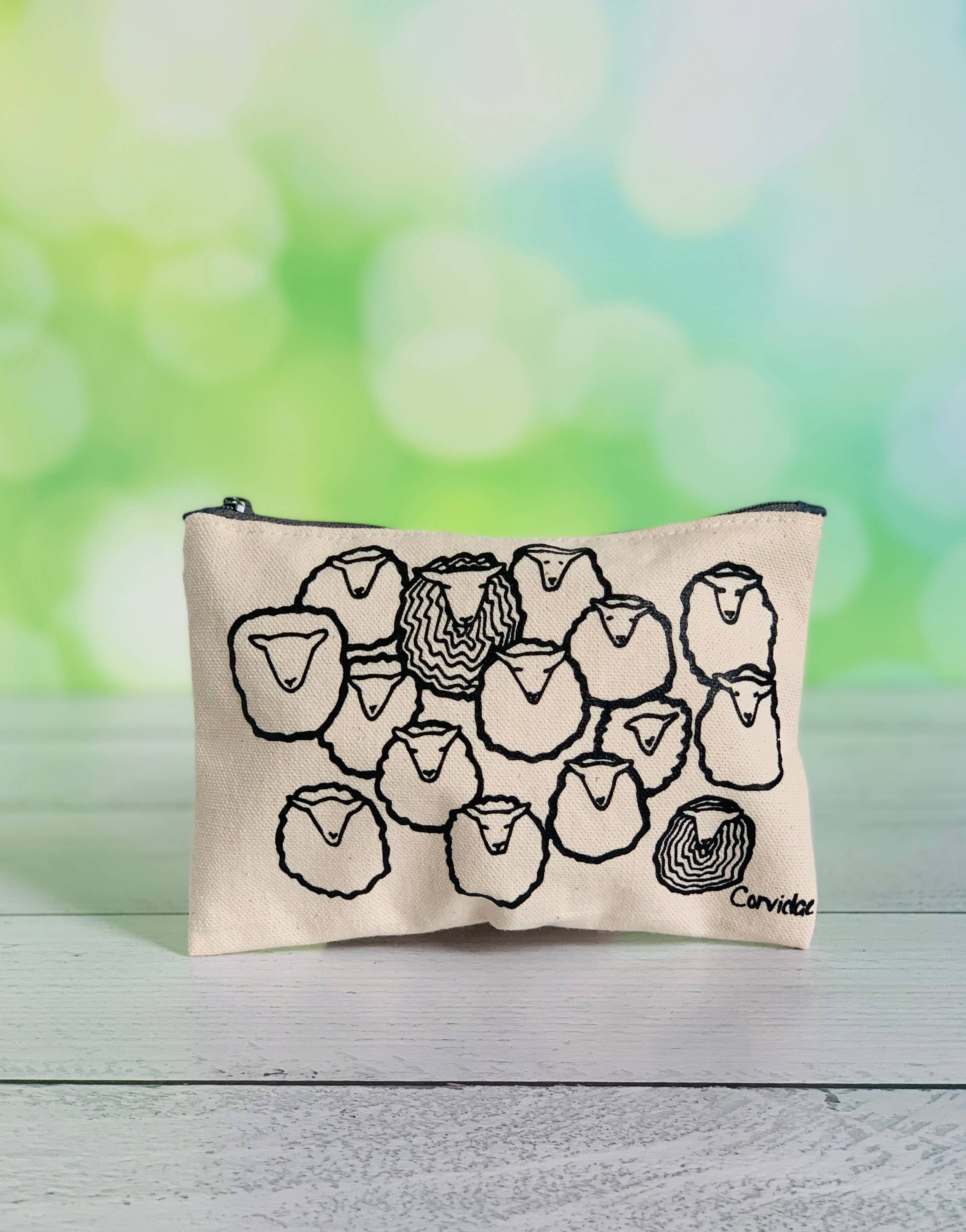 Sheep Herd Small Zipper Pouch
