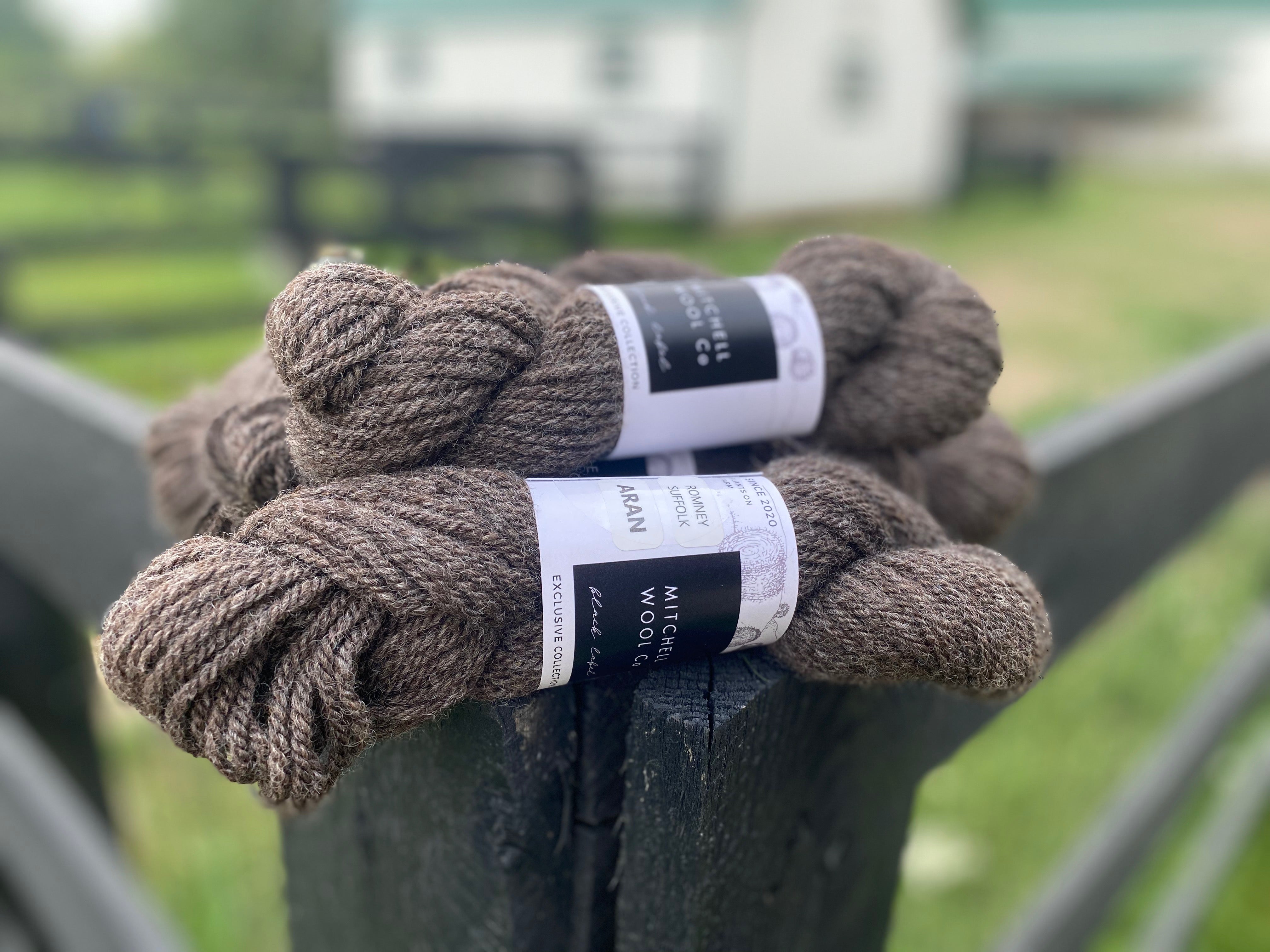 Black Label - Suffolk/Romney Aran Weight Yarn