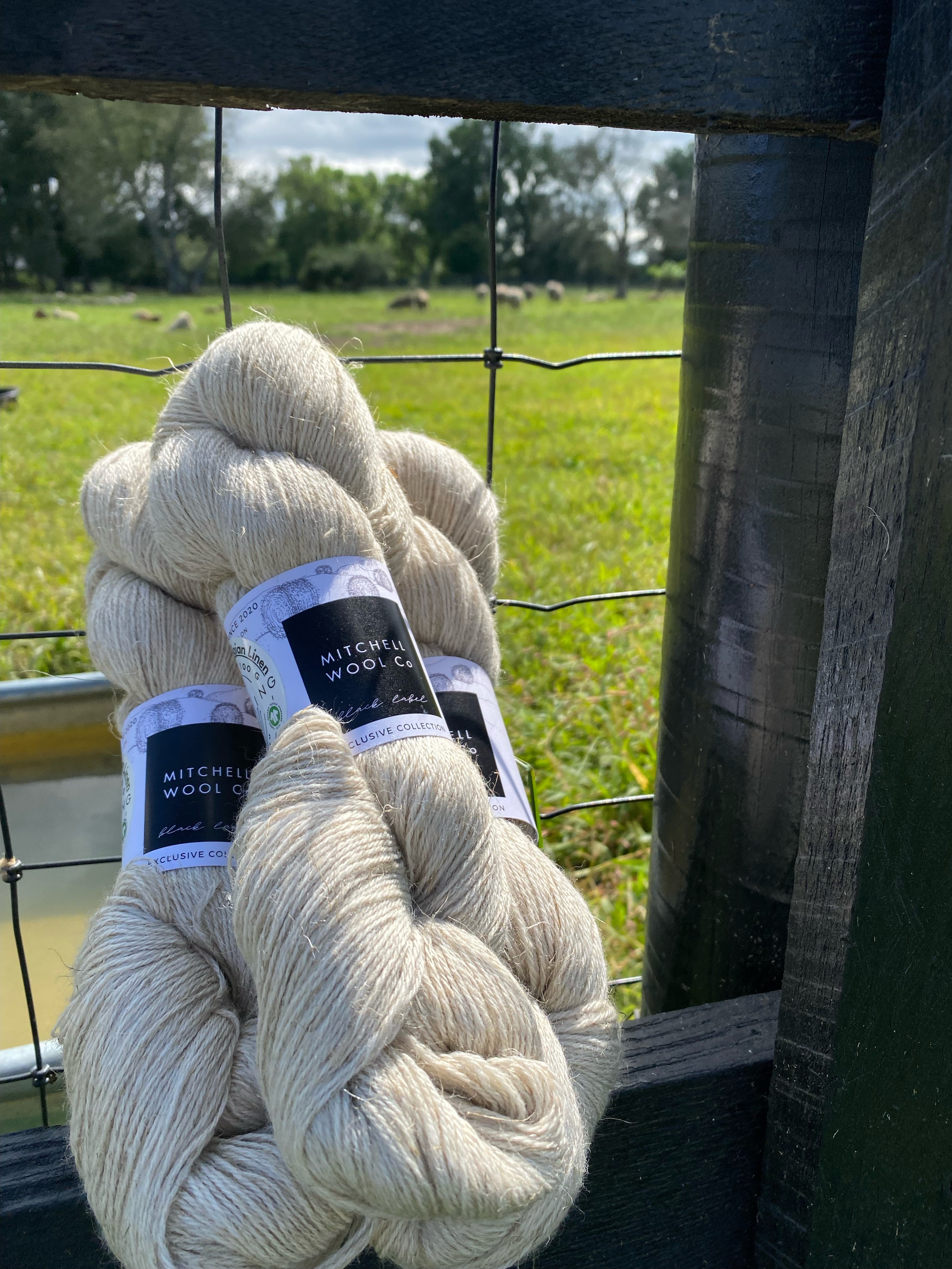 Organic Wool Linen Yarn - Sport Weight