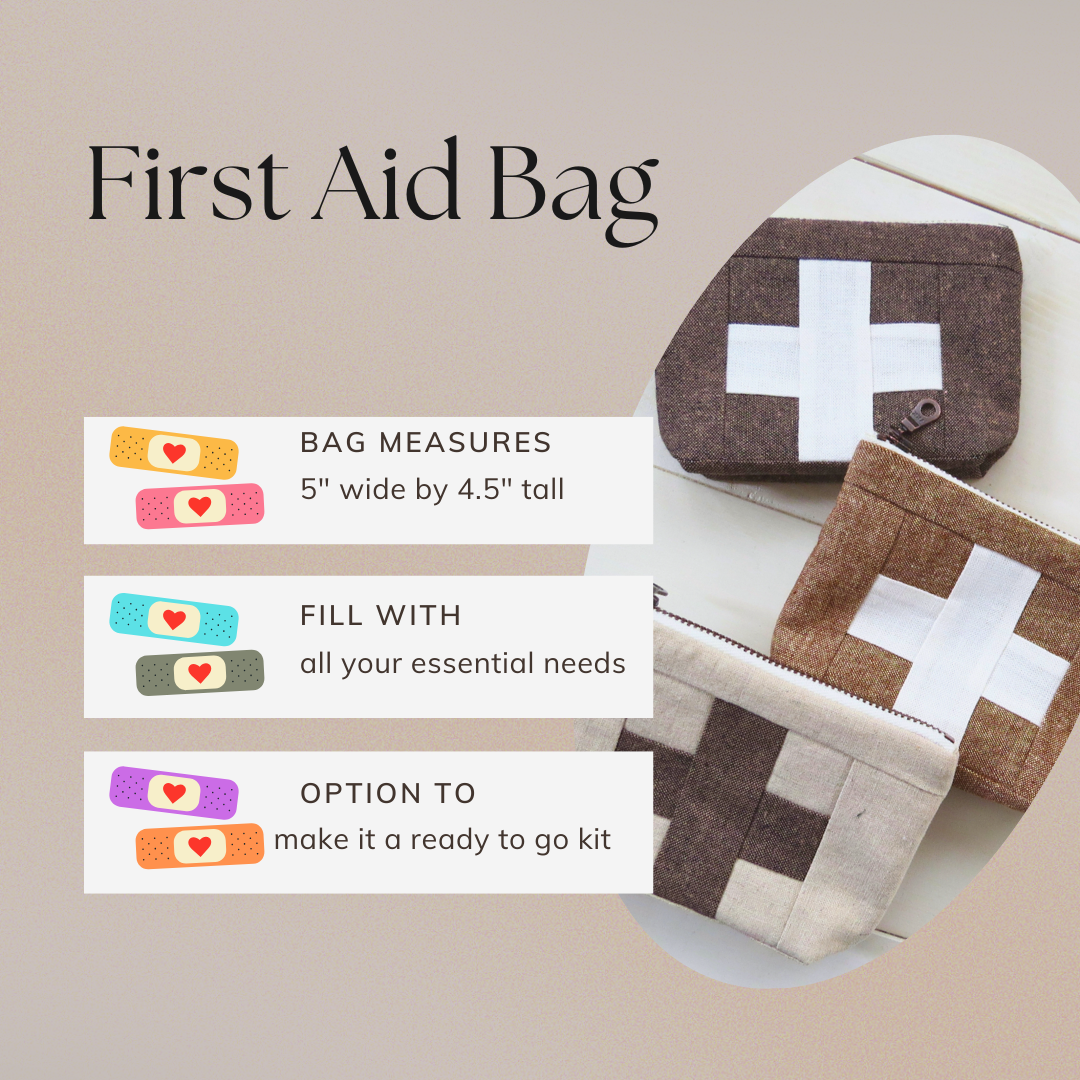 Compact First Aid Pouch – Handmade Medical Travel Kit