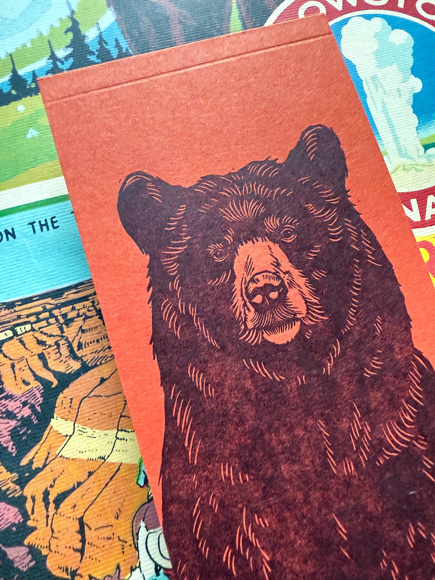 Black bear jotter notepad