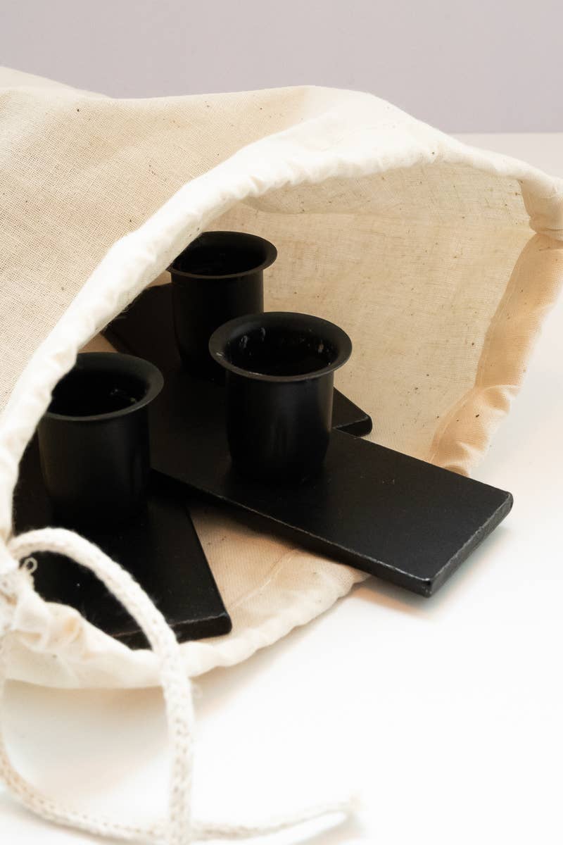 The Metal Taper Candle Holders - Set of Three