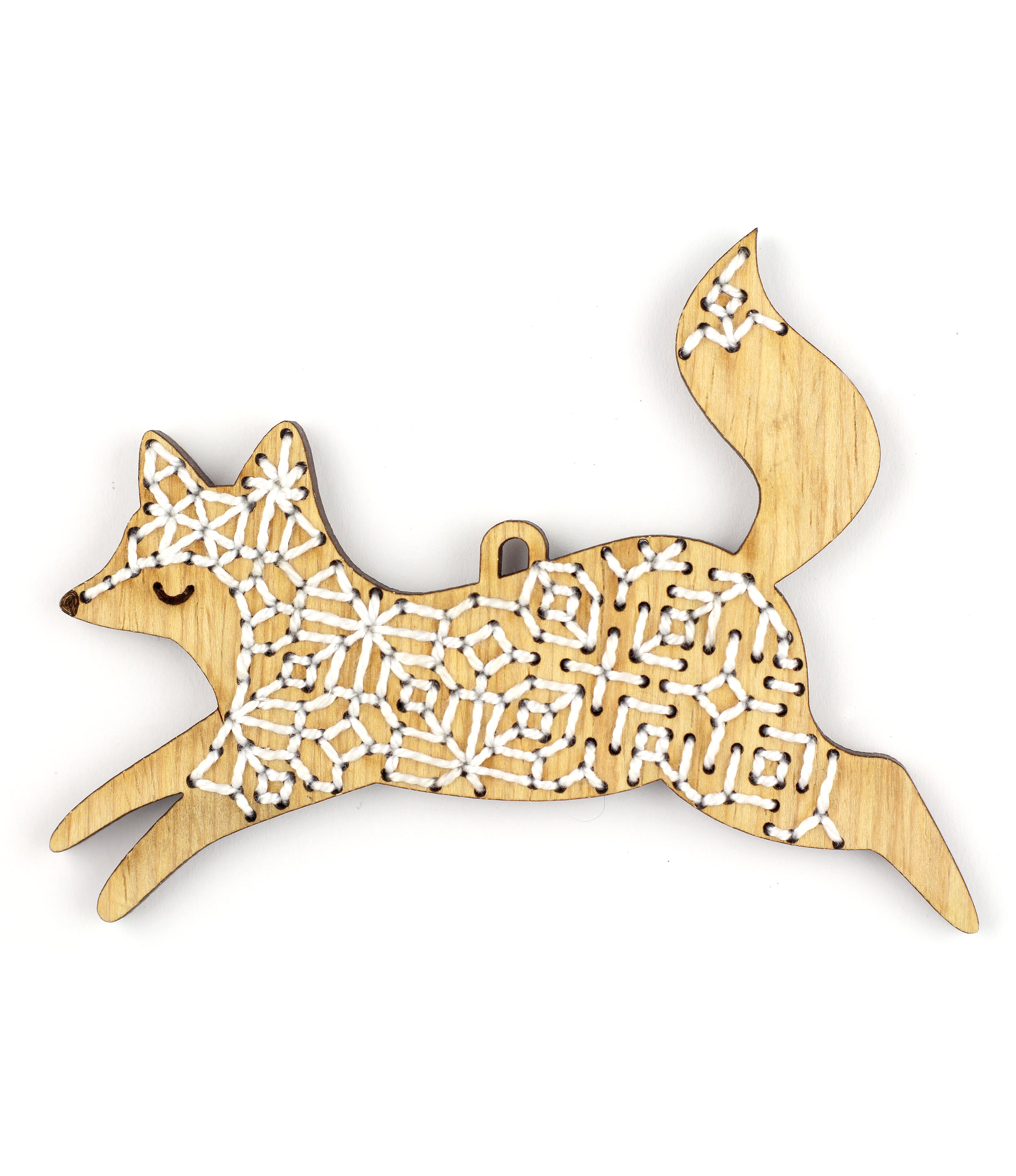 Embroidered Fox Ornament Kit by Kiriki