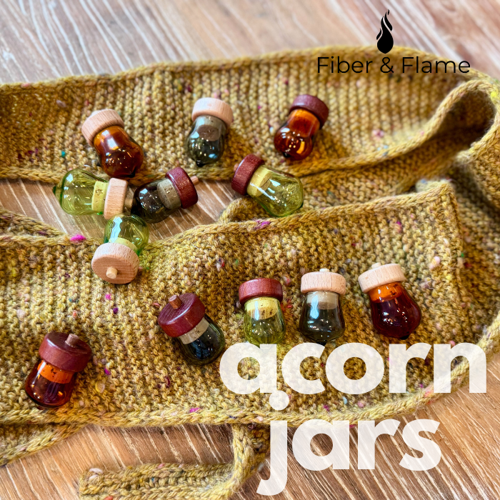 Acorn Jar by Fiber and Flame