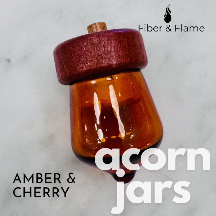 Acorn Jar by Fiber and Flame