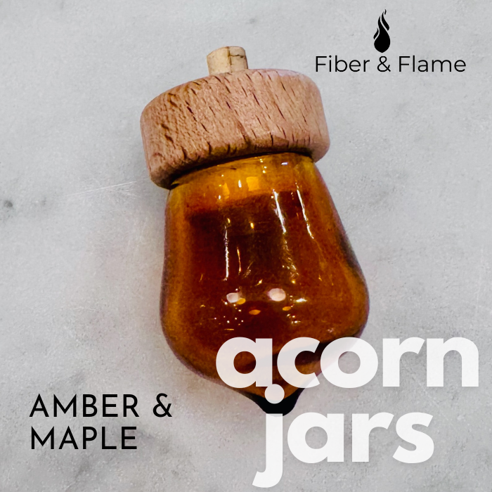 Acorn Jar by Fiber and Flame