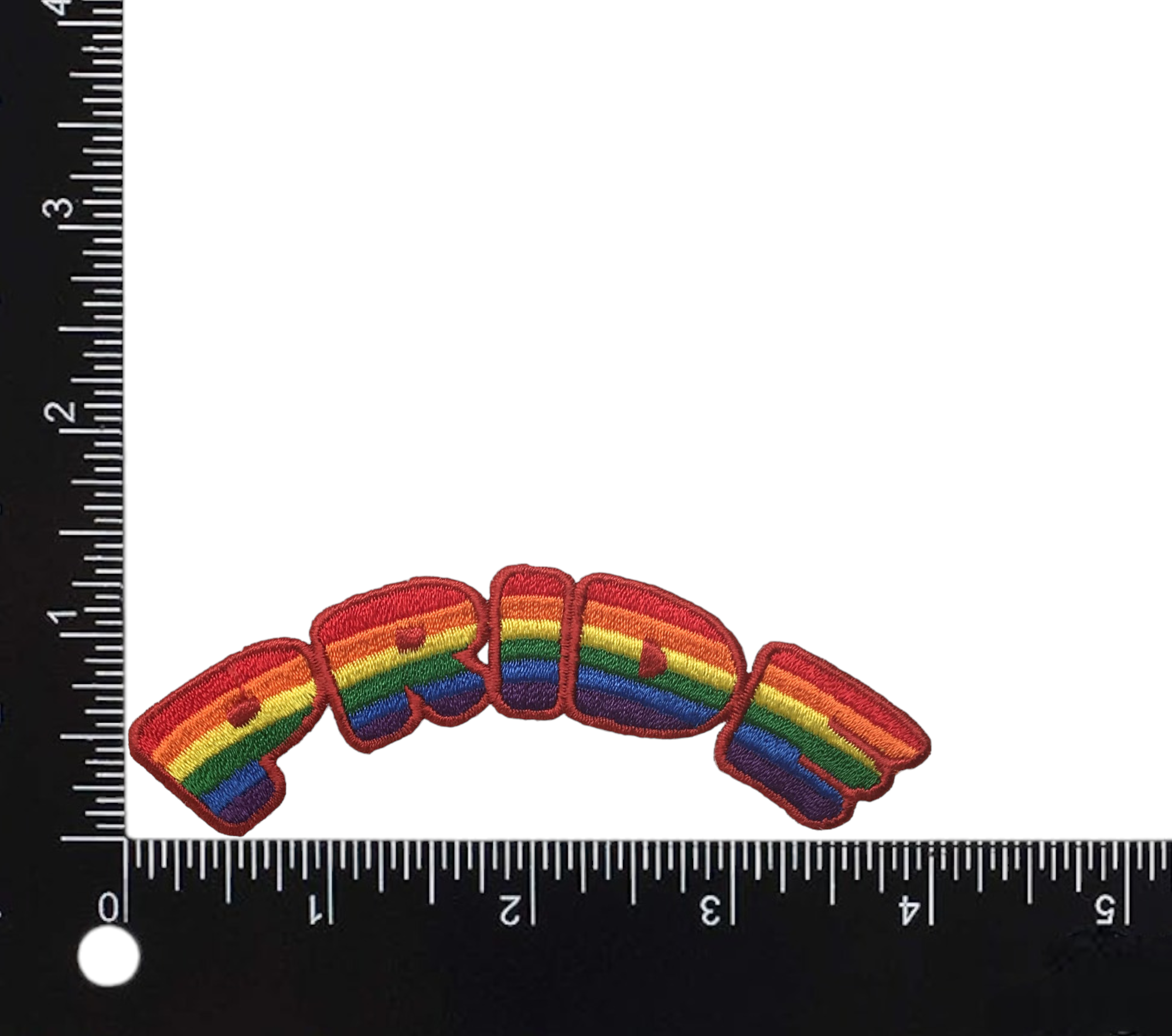 PRIDE Rainbow - LGBT/Gay Pride - Iron on Applique - Embroidered Patch -697486-A