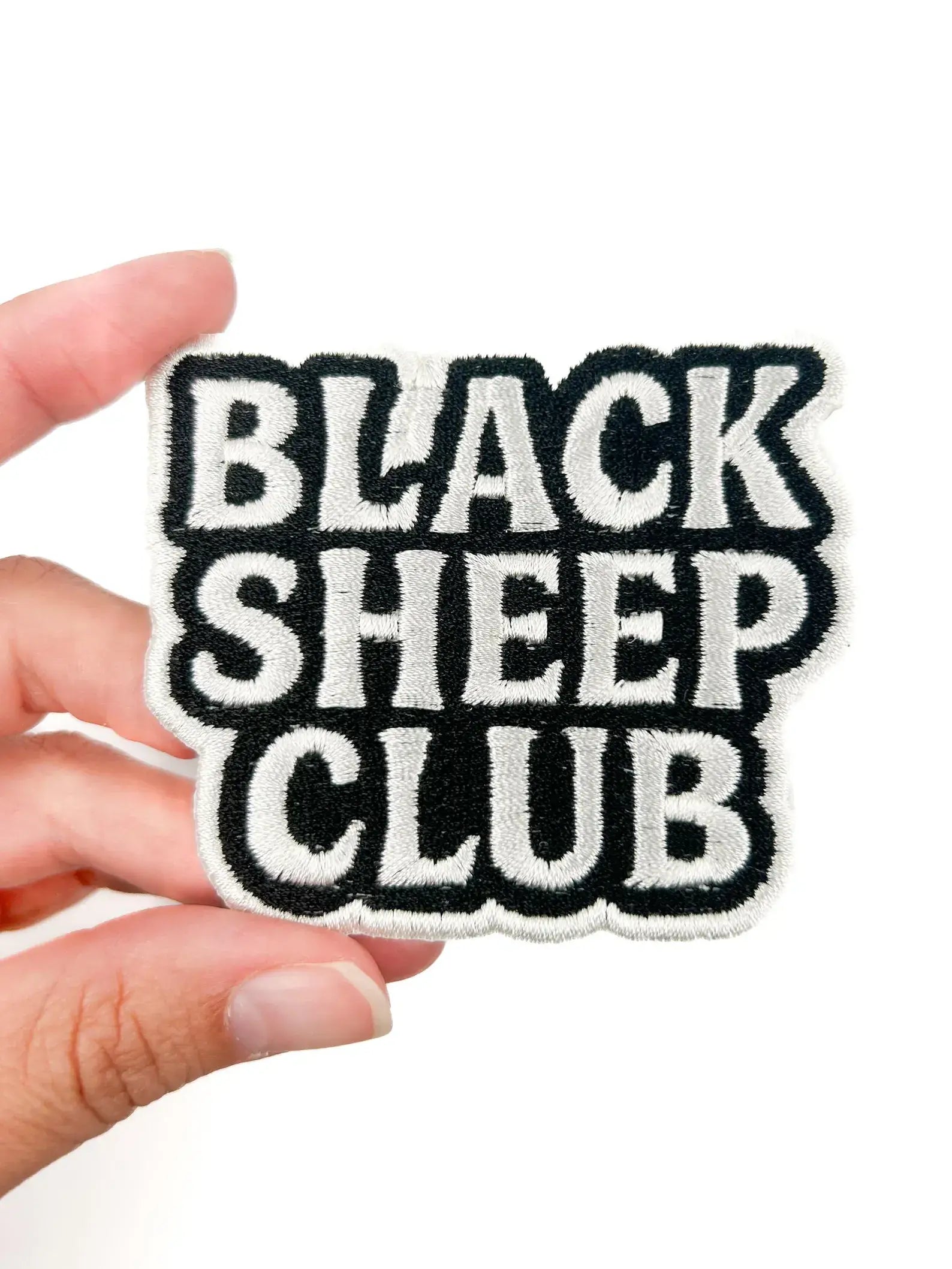 Black Sheep Club – Embroidered Iron On Patch Funny Family