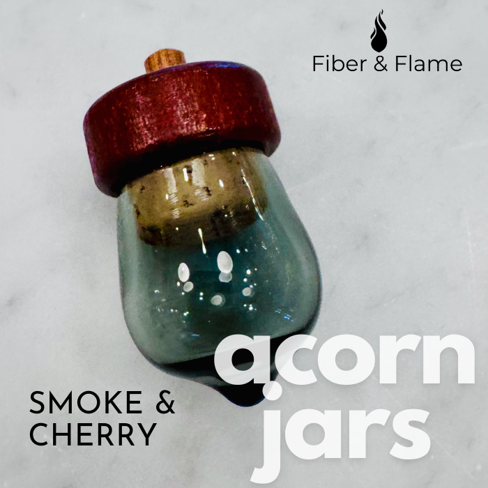 Acorn Jar by Fiber and Flame