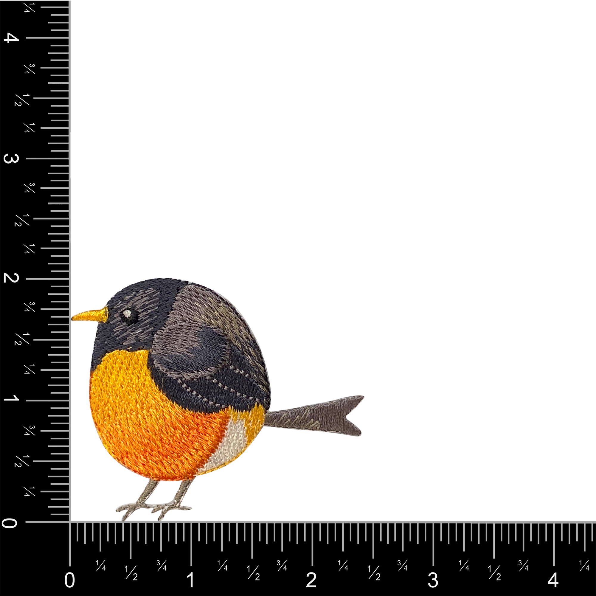 Chubby Robin American Bird Spring Nature Iron on Patch