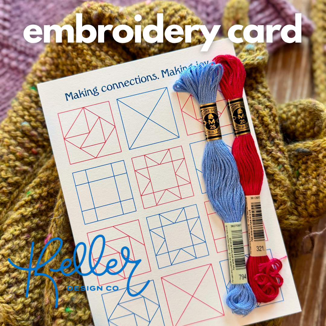 Paper Embroidery Kit by Keller Design Co