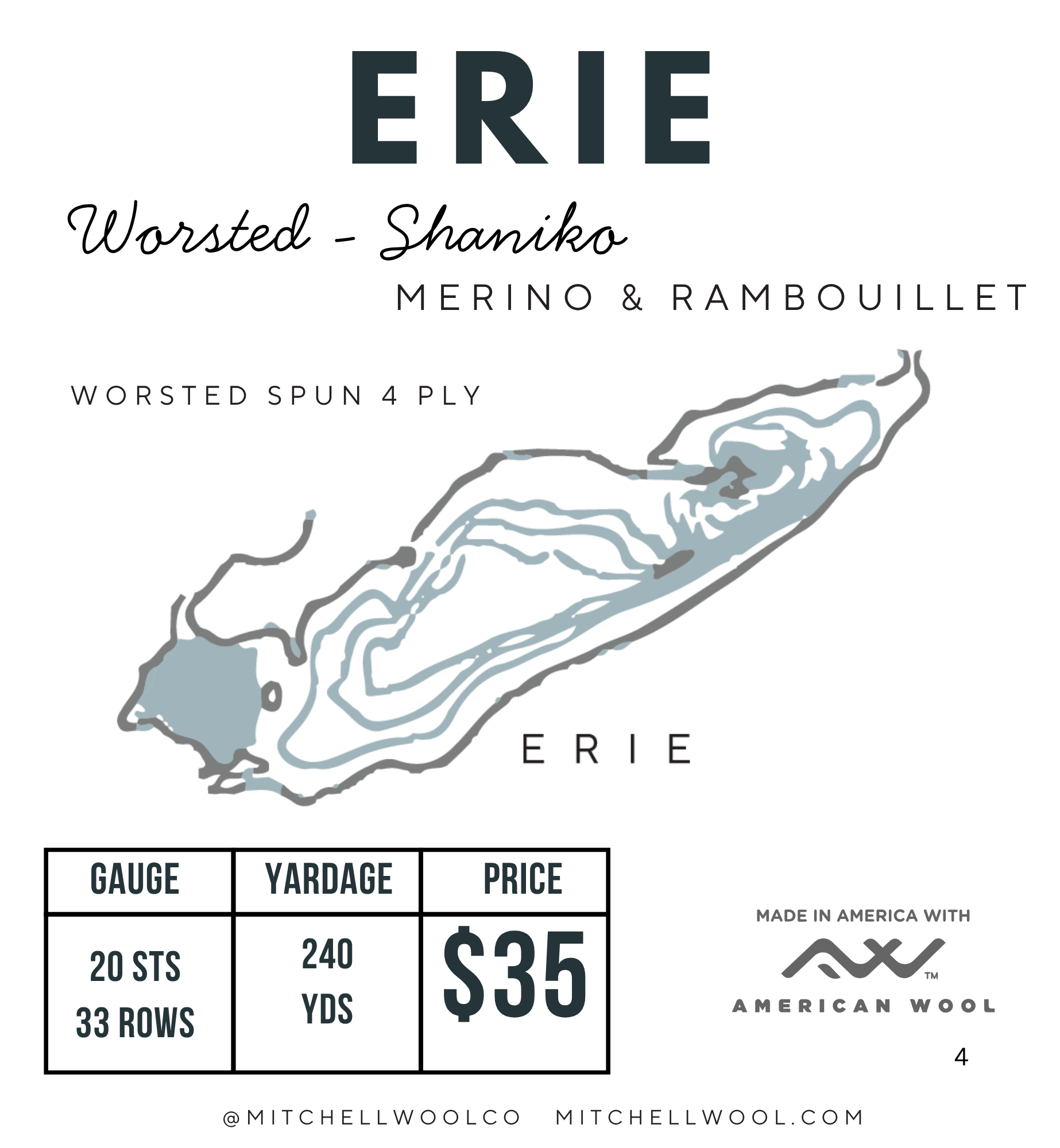 Black Label - Erie - Worsted Weight Yarn