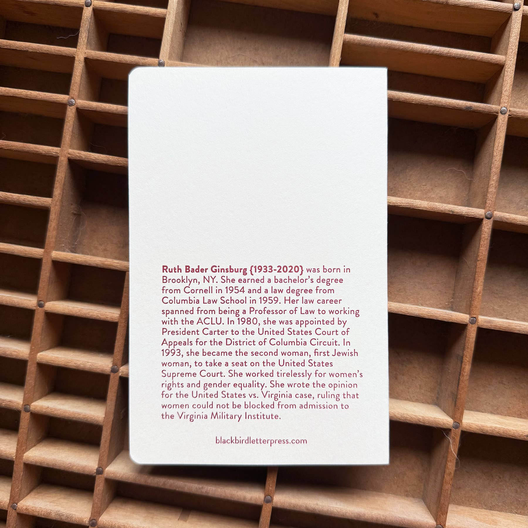 Ruth Bader Ginsburg notebook