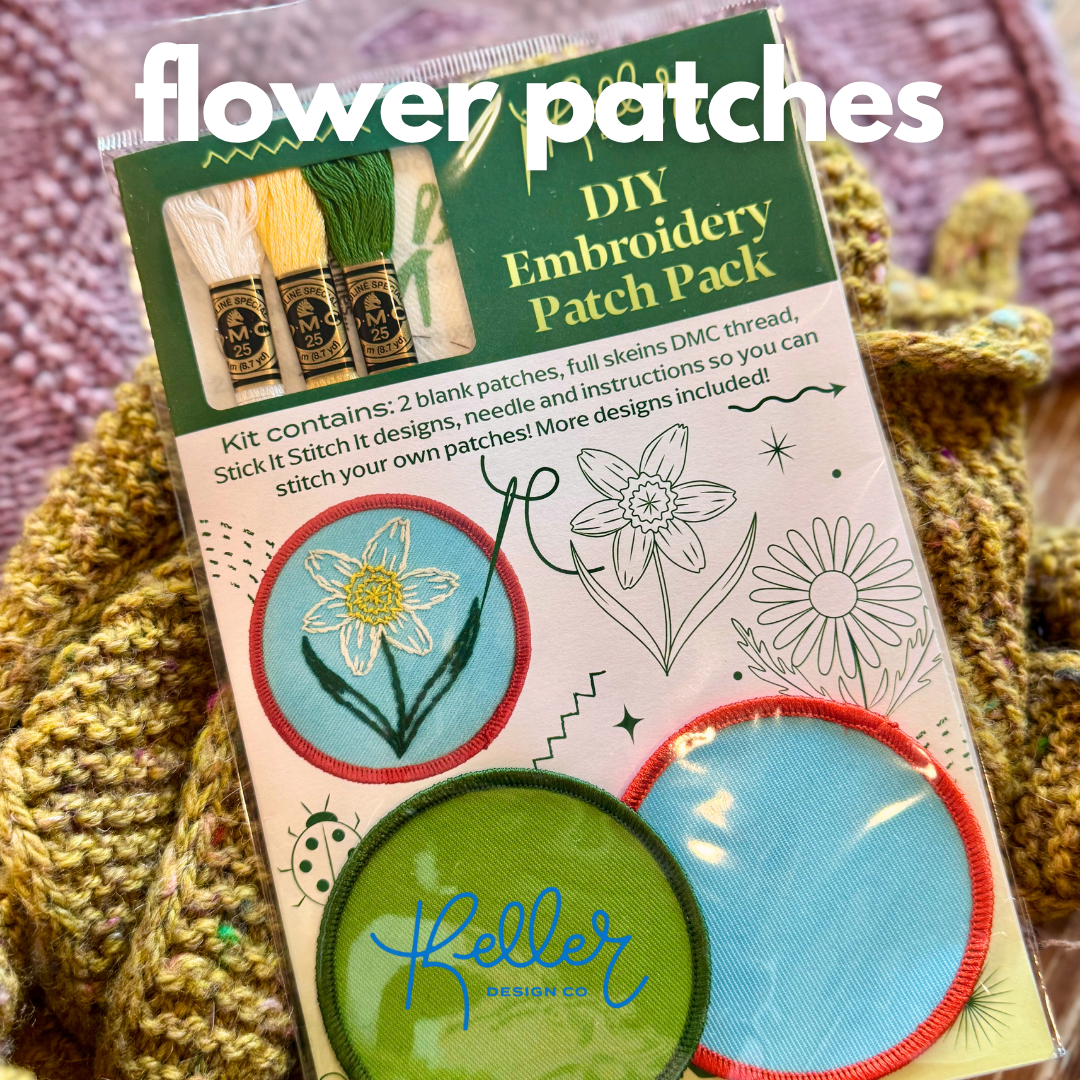 DIY Embroidery Patch Kit by Keller Design Co