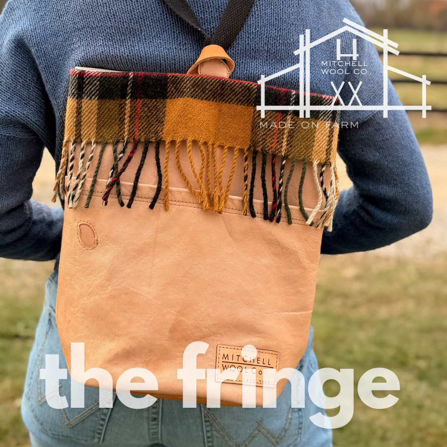 THE FRINGE BAG - Our own leather & Pendleton Wool