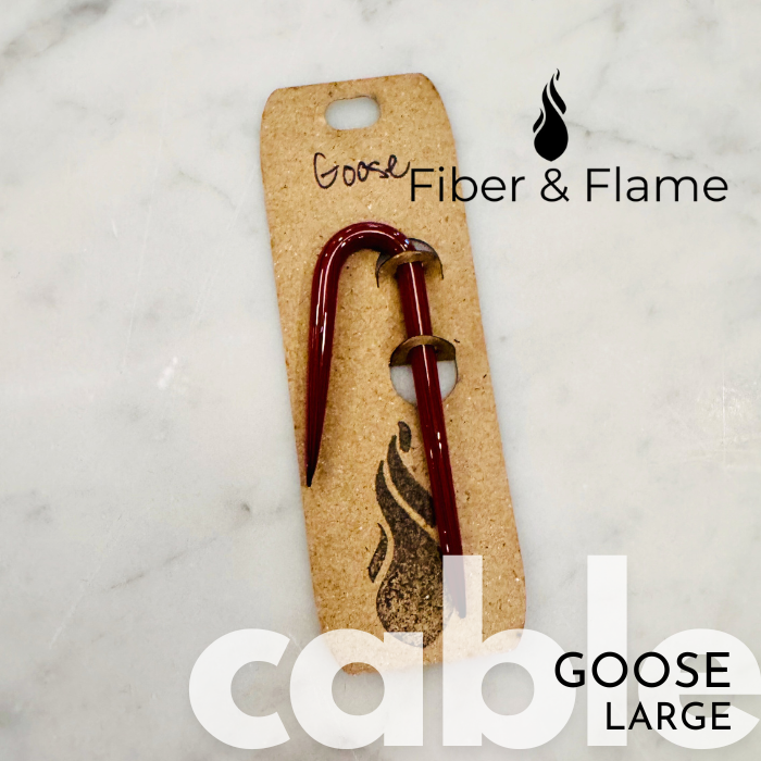 Cable Needles by Fiber and Flame