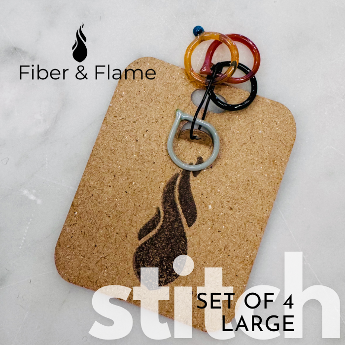 Glass Stitch Markers by Fiber and Flame