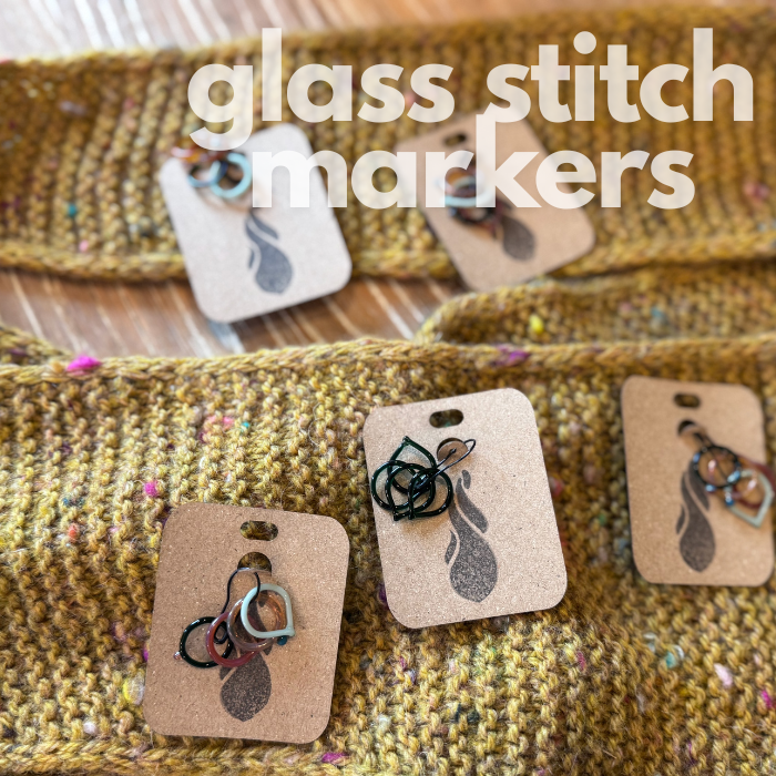 Glass Stitch Markers by Fiber and Flame