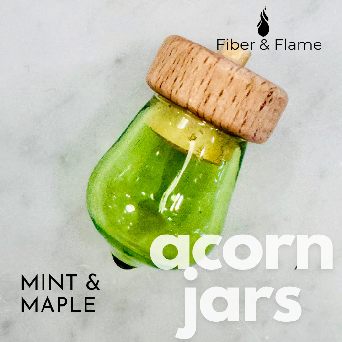 Acorn Jar by Fiber and Flame