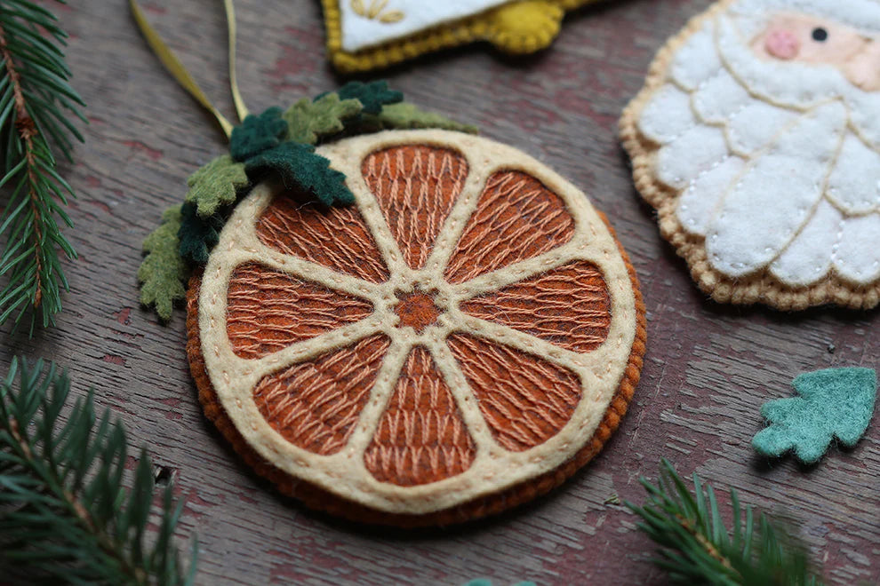 Felt Orange Ornament Kit by Kiriki