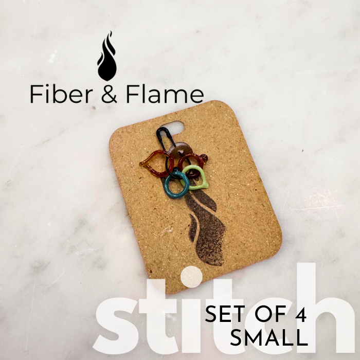 Glass Stitch Markers by Fiber and Flame