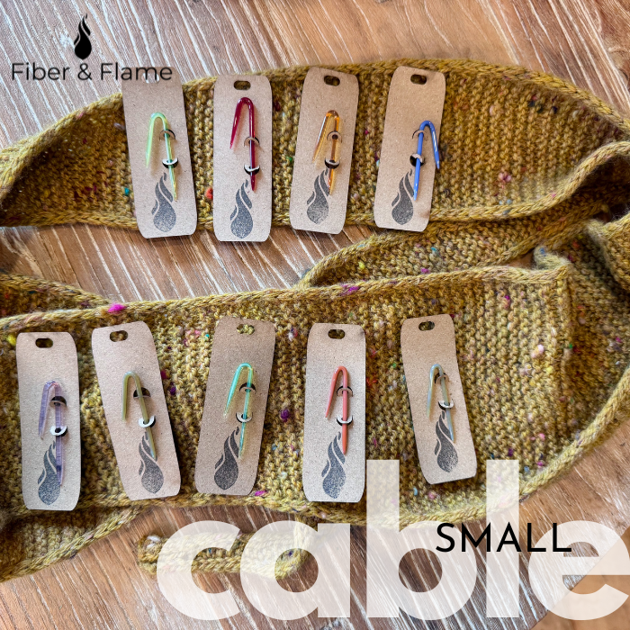 Cable Needles by Fiber and Flame