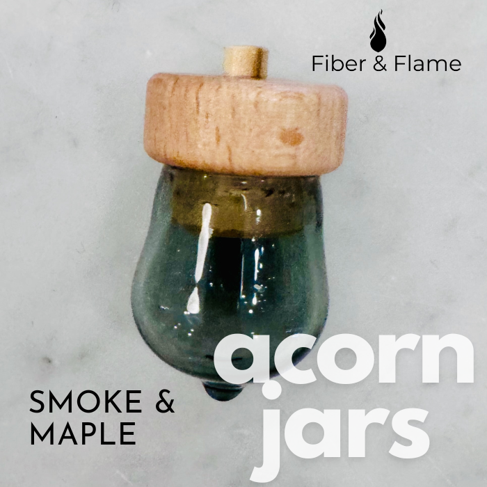 Acorn Jar by Fiber and Flame