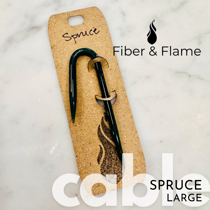 Cable Needles by Fiber and Flame